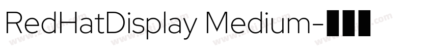 RedHatDisplay Medium字体转换